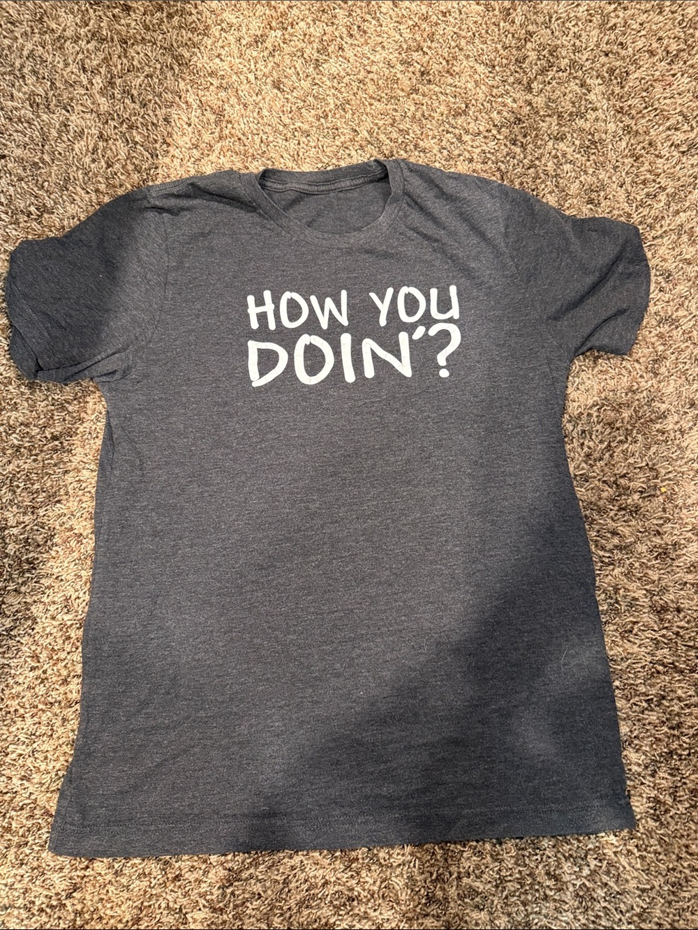 Port and Company Charcoal 'How You Doin?' Short Sleeve Tee